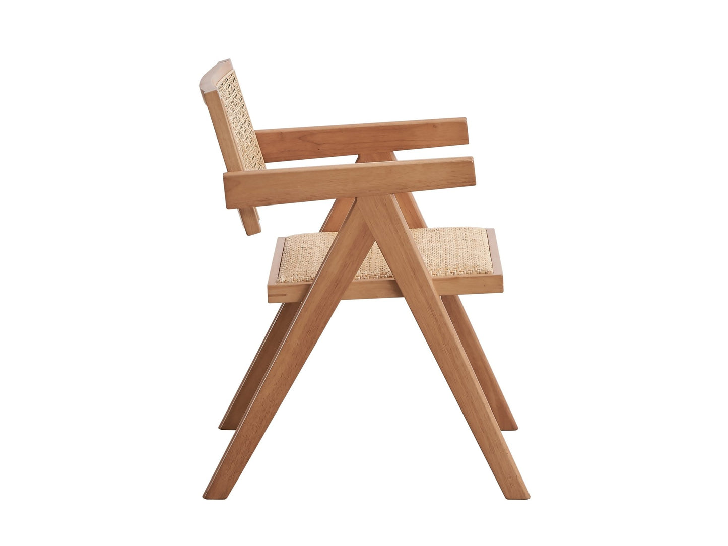 Velentina Rattan & Natural Finish Arm Chair (Set of 2) - 1st Choice Furniture Direct