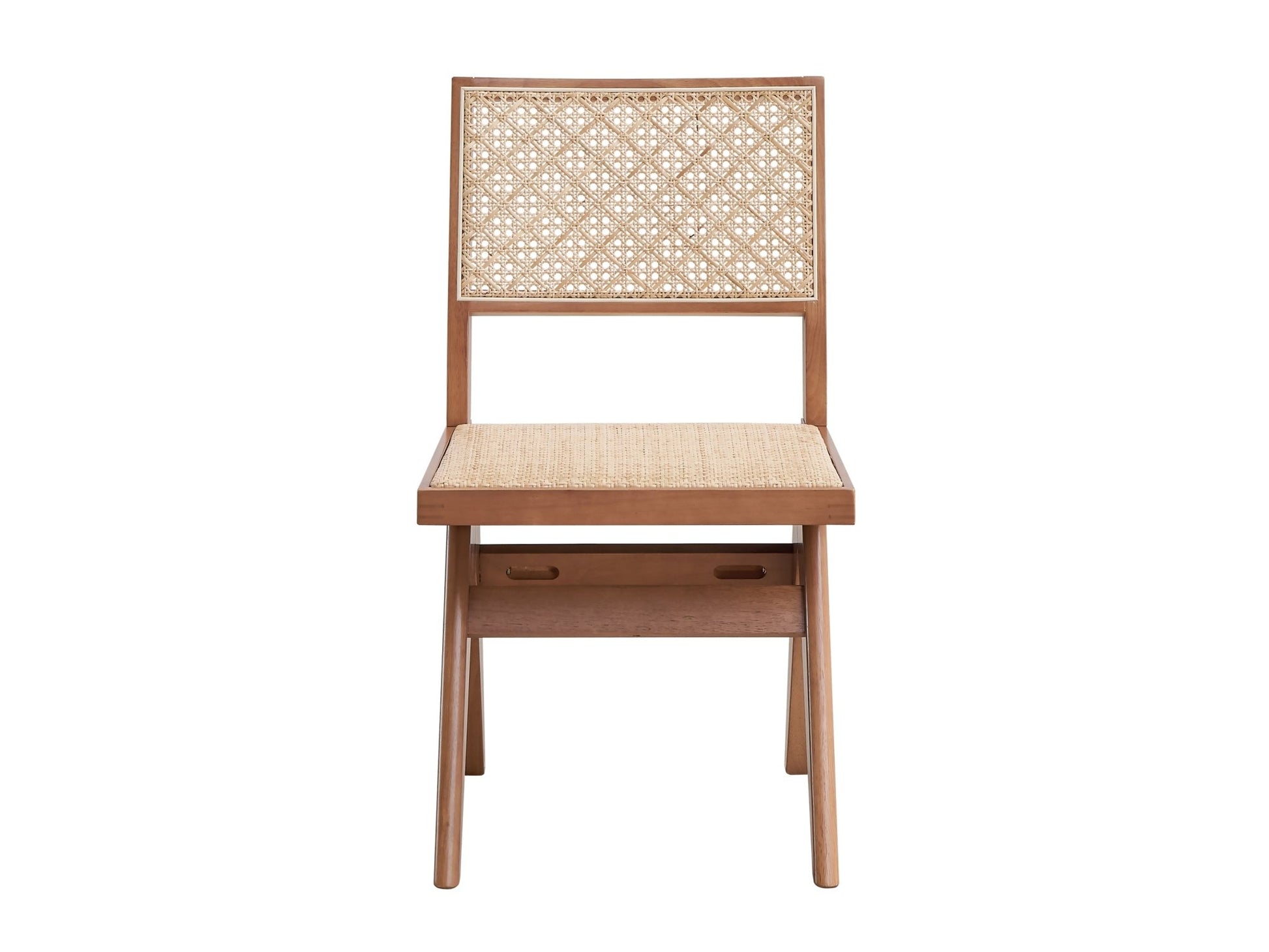 Velentina Rattan & Natural Finish Side Chair (Set of 2) - 1st Choice Furniture Direct