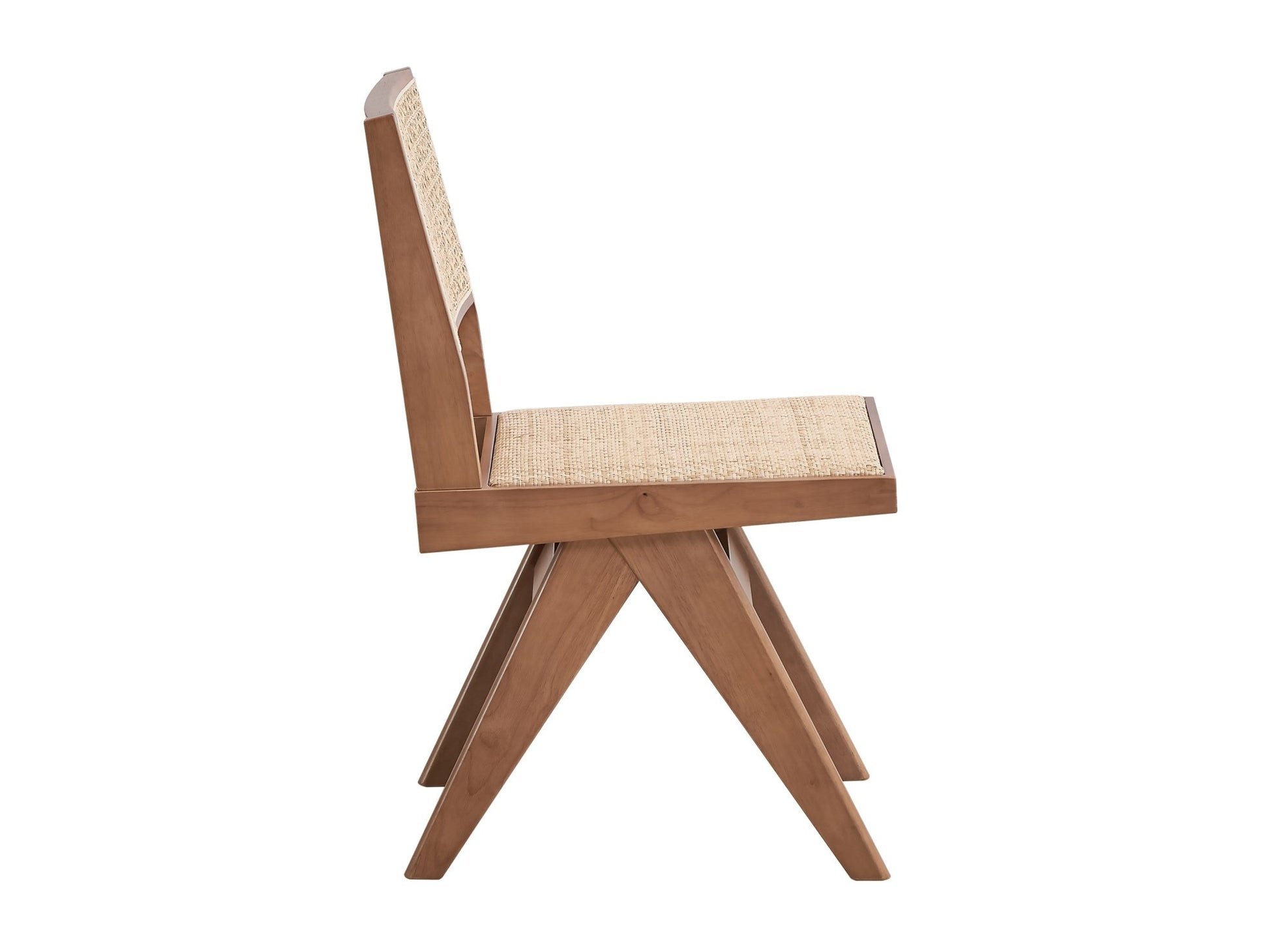 Velentina Rattan & Natural Finish Side Chair (Set of 2) - 1st Choice Furniture Direct