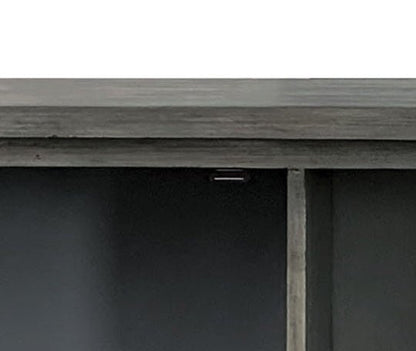 Velika Weathered Gray Finish Console Table w/ 1 Open Compartment Storage - 1st Choice Furniture Direct