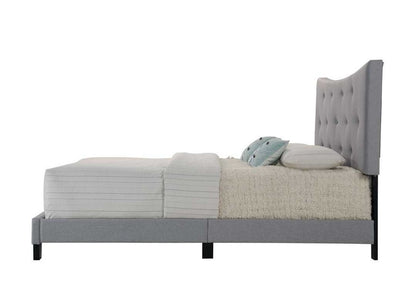 Venacha Gray Fabric Queen Bed - 1st Choice Furniture Direct