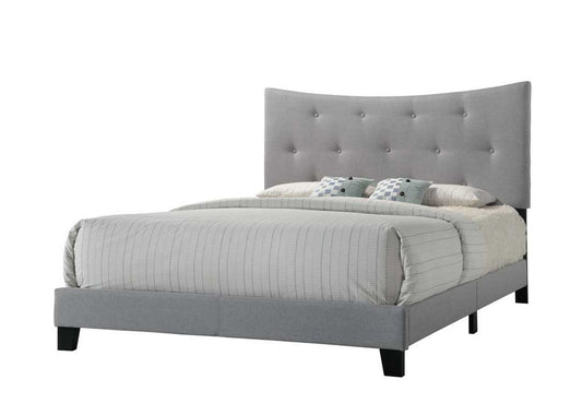 Venacha Gray Fabric Queen Bed - 1st Choice Furniture Direct
