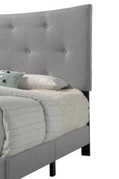 Venacha Gray Fabric Queen Bed - 1st Choice Furniture Direct