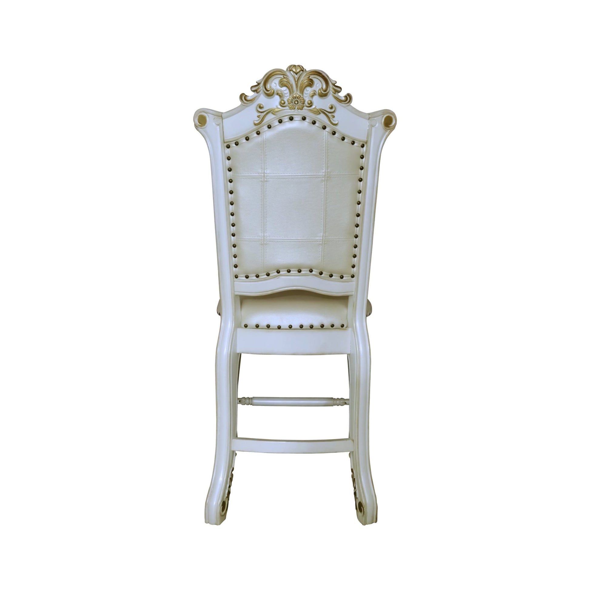 Vendome Antique Pearl Finish Counter Height Chair (Set of 2) - 1st Choice Furniture Direct