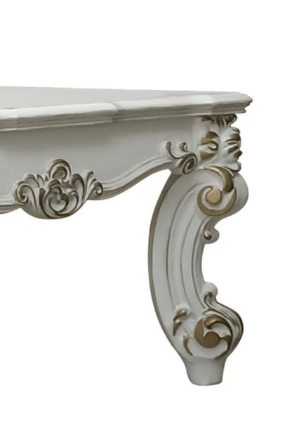Vendome II Antique Pearl Finish Coffee Table - 1st Choice Furniture Direct