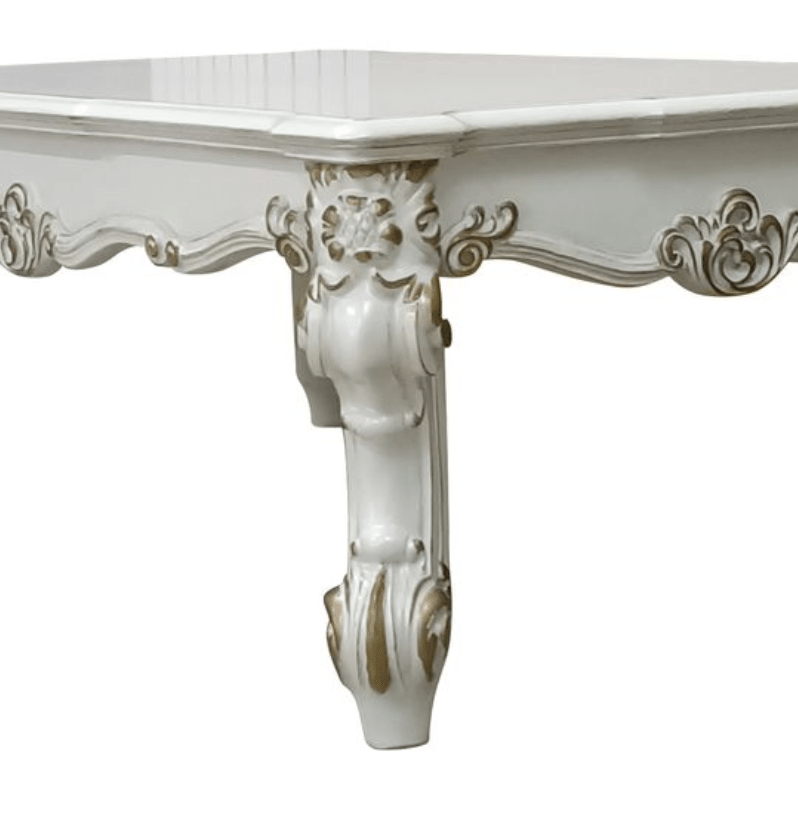 Vendome II Antique Pearl Finish Coffee Table - 1st Choice Furniture Direct