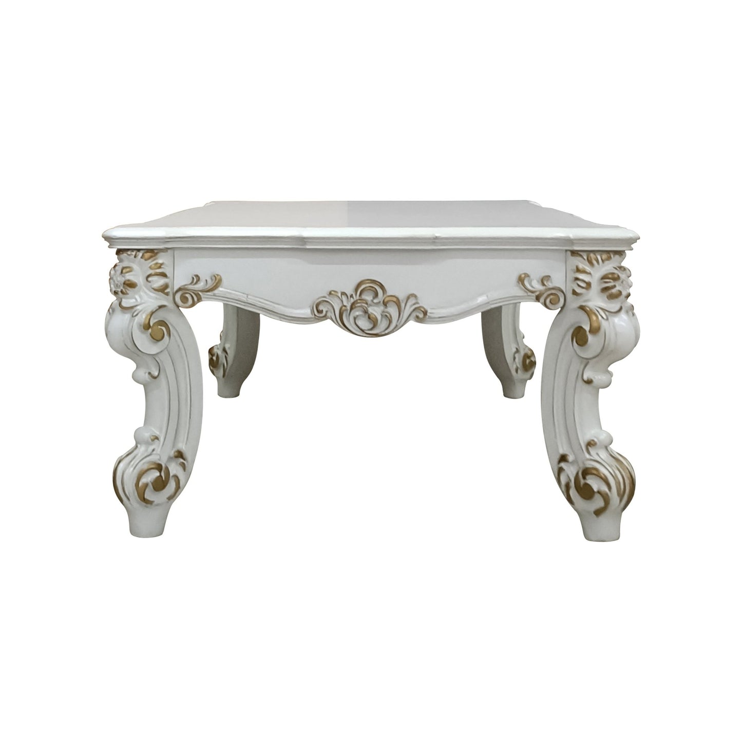 Vendome II Antique Pearl Finish Coffee Table - 1st Choice Furniture Direct