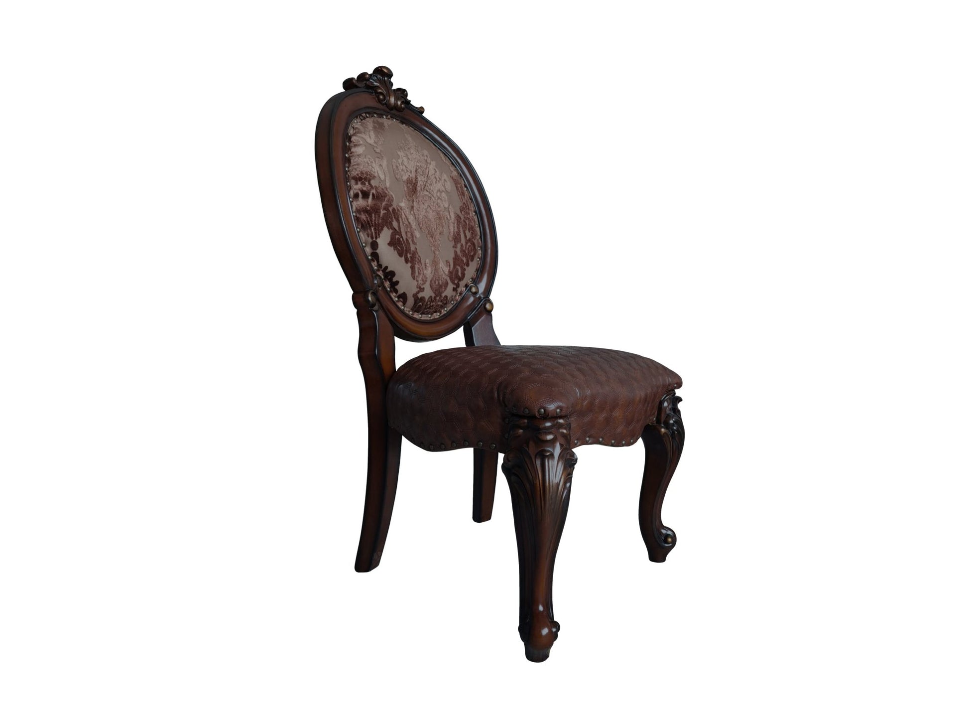 Versailles Cherry Finish Side Chair (Set of 2) - 1st Choice Furniture Direct