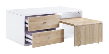 Verux White High Gloss Finish Coffee Table - 1st Choice Furniture Direct