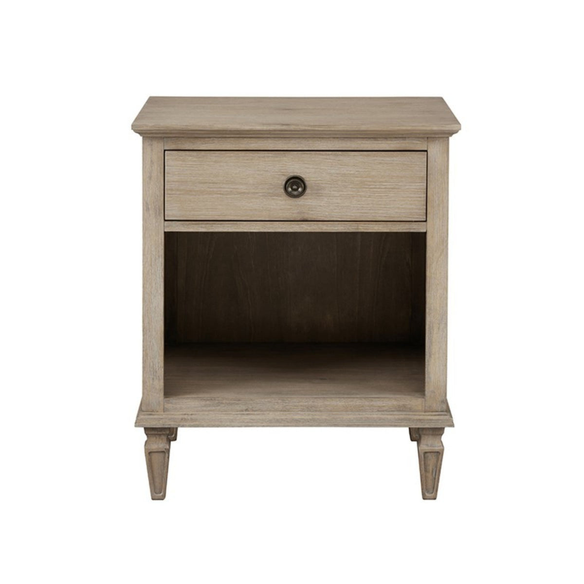 Victoria Nightstand French - Inspired Design Natural Finish Solid Wood 24x19x29 - 1st Choice Furniture Direct