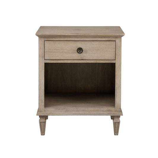 Victoria Nightstand French - Inspired Design Natural Finish Solid Wood 24x19x29 - 1st Choice Furniture Direct