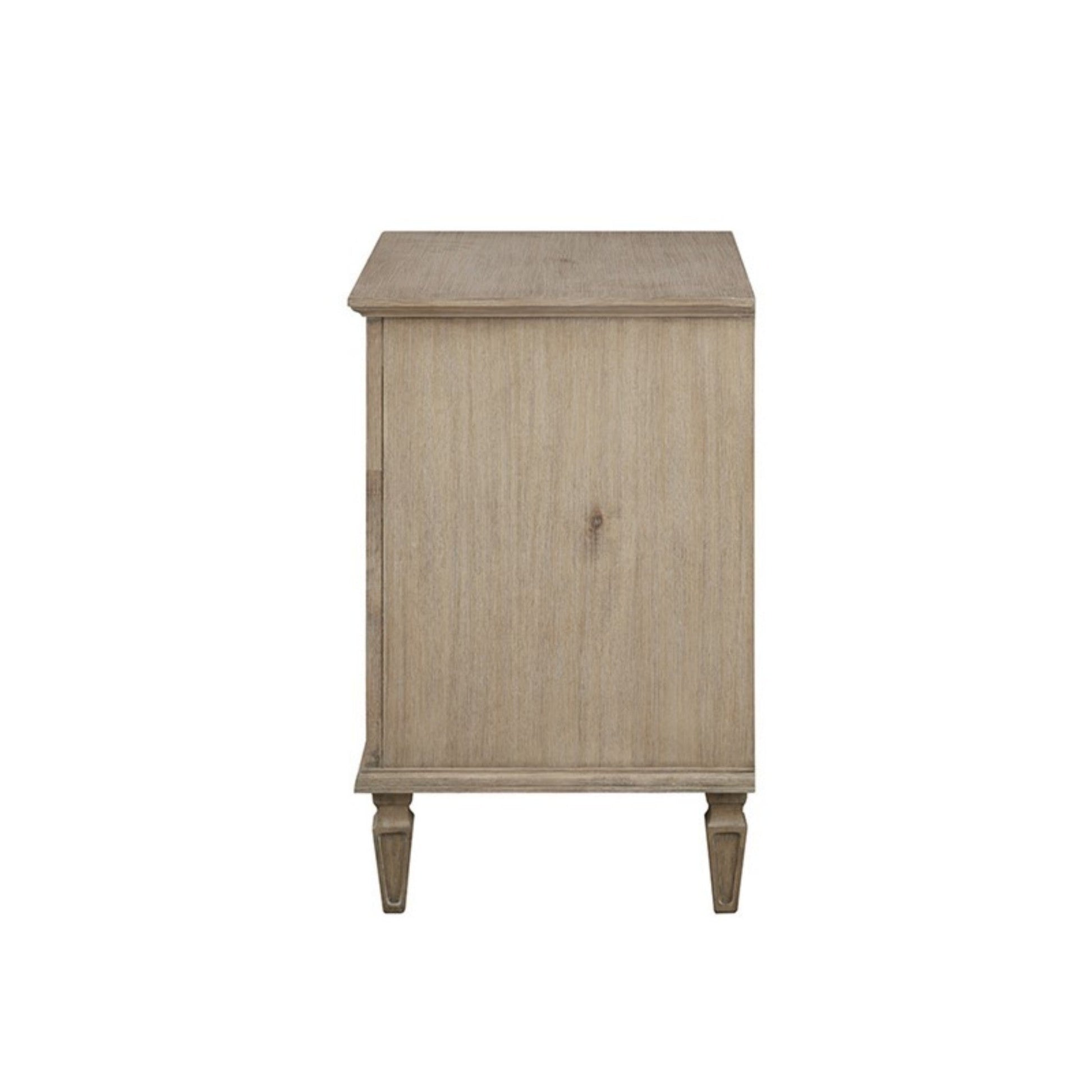 Victoria Nightstand French - Inspired Design Natural Finish Solid Wood 24x19x29 - 1st Choice Furniture Direct