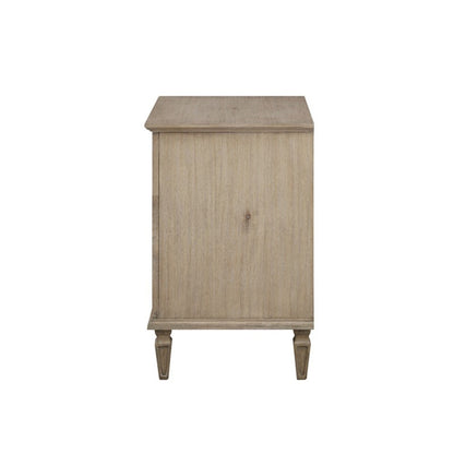 Victoria Nightstand French - Inspired Design Natural Finish Solid Wood 24x19x29 - 1st Choice Furniture Direct