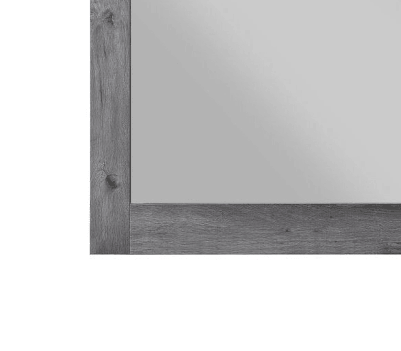 Vidalia Rustic Gray Oak Finish Mirror - 1st Choice Furniture Direct