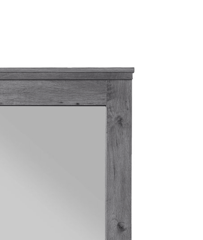 Vidalia Rustic Gray Oak Finish Mirror - 1st Choice Furniture Direct