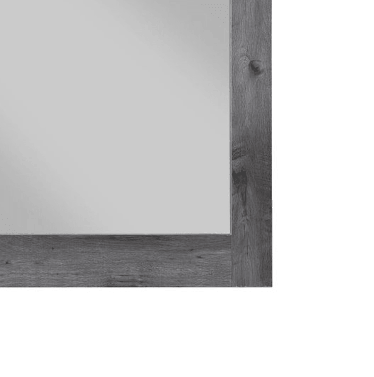 Vidalia Rustic Gray Oak Finish Mirror - 1st Choice Furniture Direct