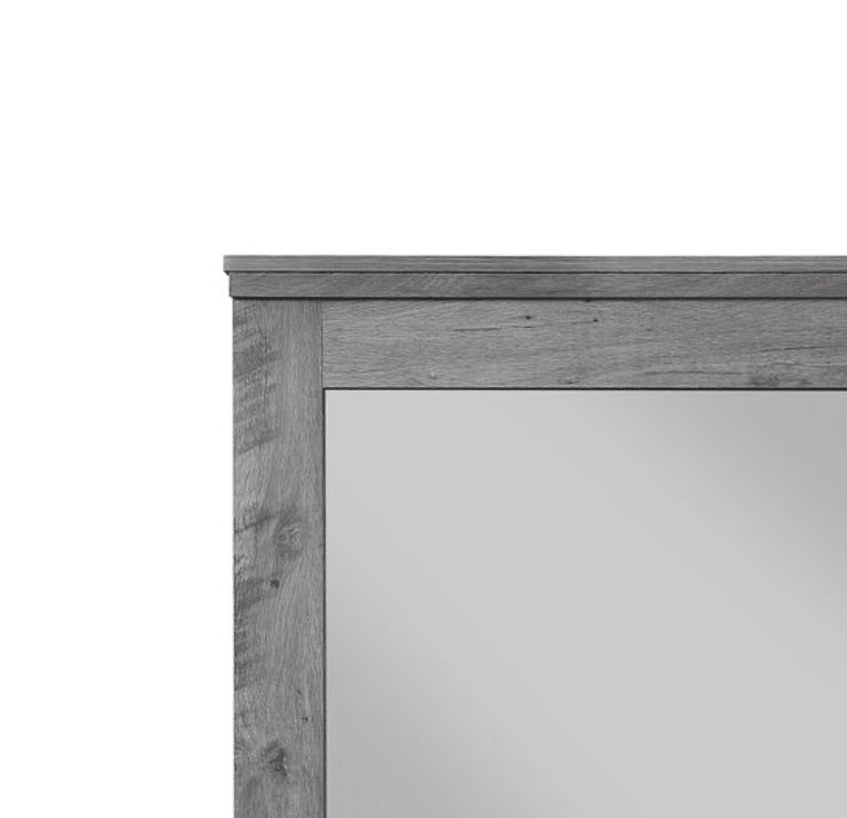 Vidalia Rustic Gray Oak Finish Mirror - 1st Choice Furniture Direct