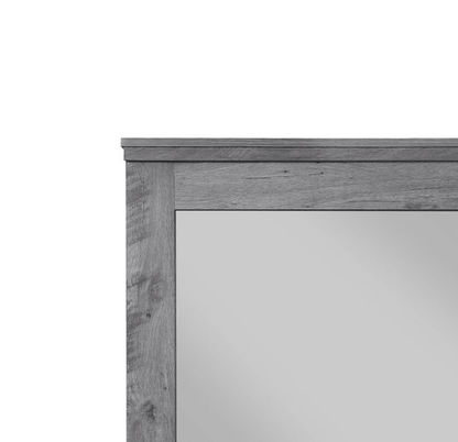 Vidalia Rustic Gray Oak Finish Mirror - 1st Choice Furniture Direct