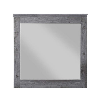 Vidalia Rustic Gray Oak Finish Mirror - 1st Choice Furniture Direct