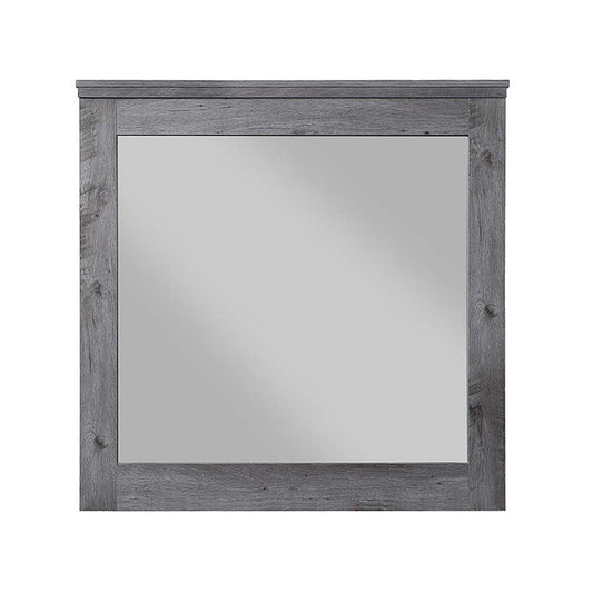 Vidalia Rustic Gray Oak Finish Mirror - 1st Choice Furniture Direct