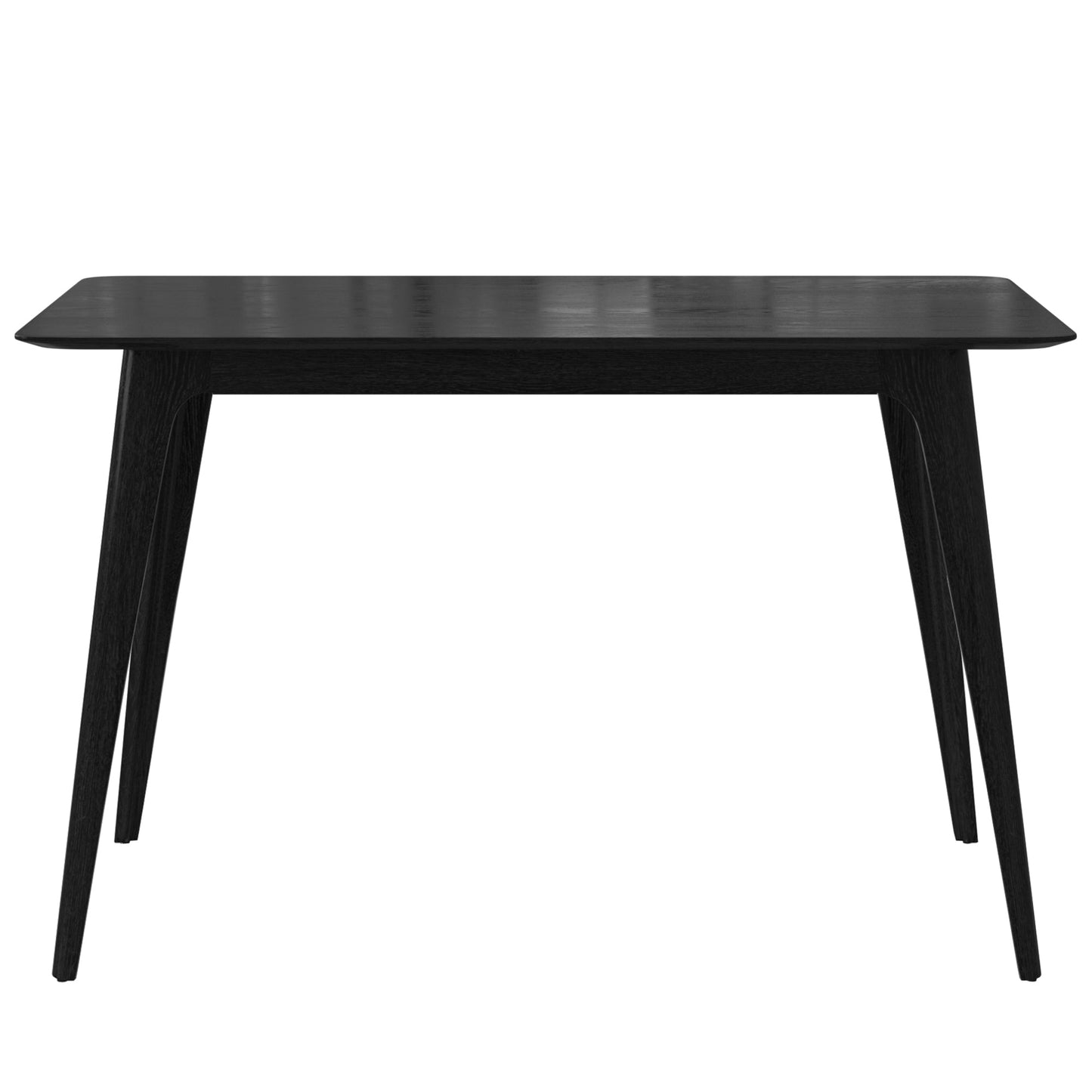 [Video] Mid - Century Modern 5 - Piece Dining Set, Rubberwood Frame, One Table and 4 Upholstered Chairs, Black +Light Gray - 1st Choice Furniture Direct