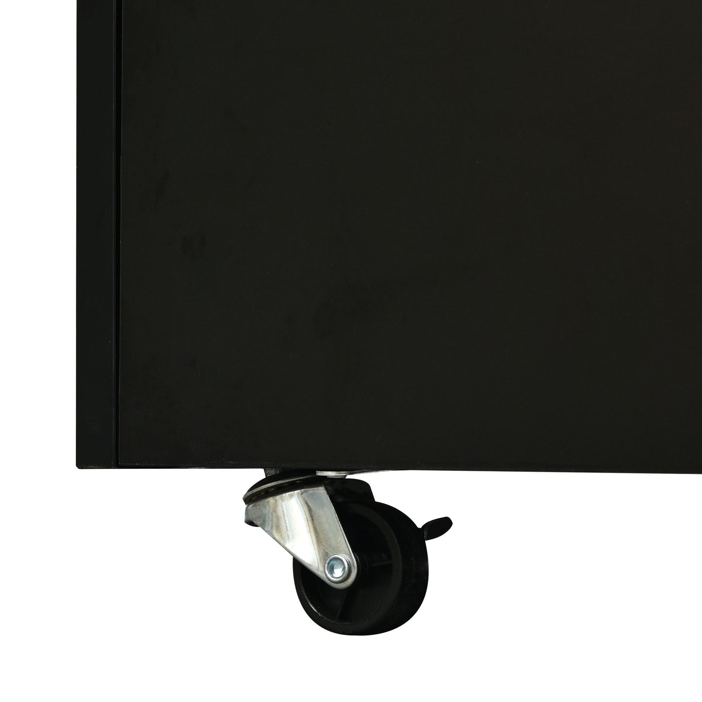 [VIDEO provided] ON - TREND Contemporary Coffee Table with Faux Marble Top, Rectangle Cocktail Table with Caster Wheels, Moderate Luxury Center Table with Gold Metal Bars for Living Room, Black - 1st Choice Furniture Direct