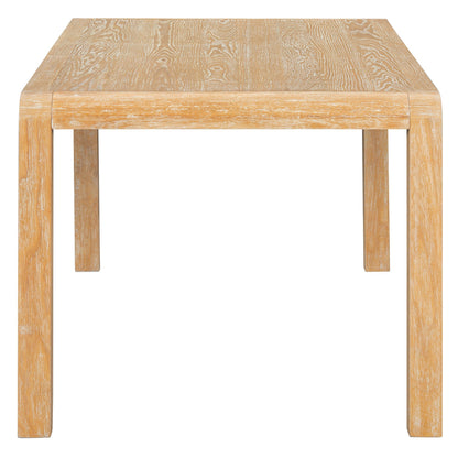 [Video Provided] TREXM Vintage Extendable Dining Table Set for 4 - 6 with 4 Upholstered Chairs and 1 Bench, Rustic Wire Brushed Kitchen Table Set with Curved Design for Dining Room and Kitchen (Natural) - 1st Choice Furniture Direct