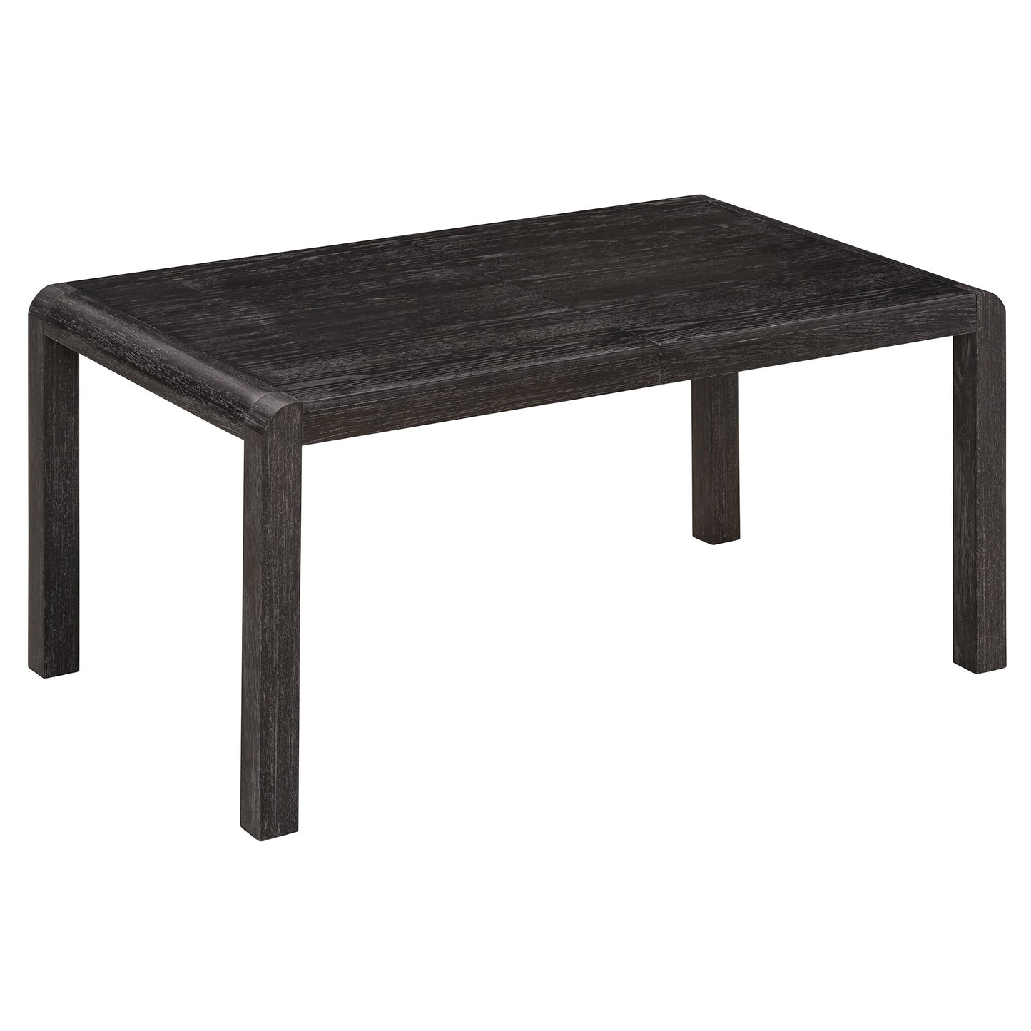 [Video Provided]TREXM Vintage Extendable Dining Table Set for 4 - 6 with 4 Upholstered Chairs and 1 Bench, Rustic Wire Brushed Kitchen Table Set with Curved Design for Dining Room and Kitchen (Espresso) - 1st Choice Furniture Direct