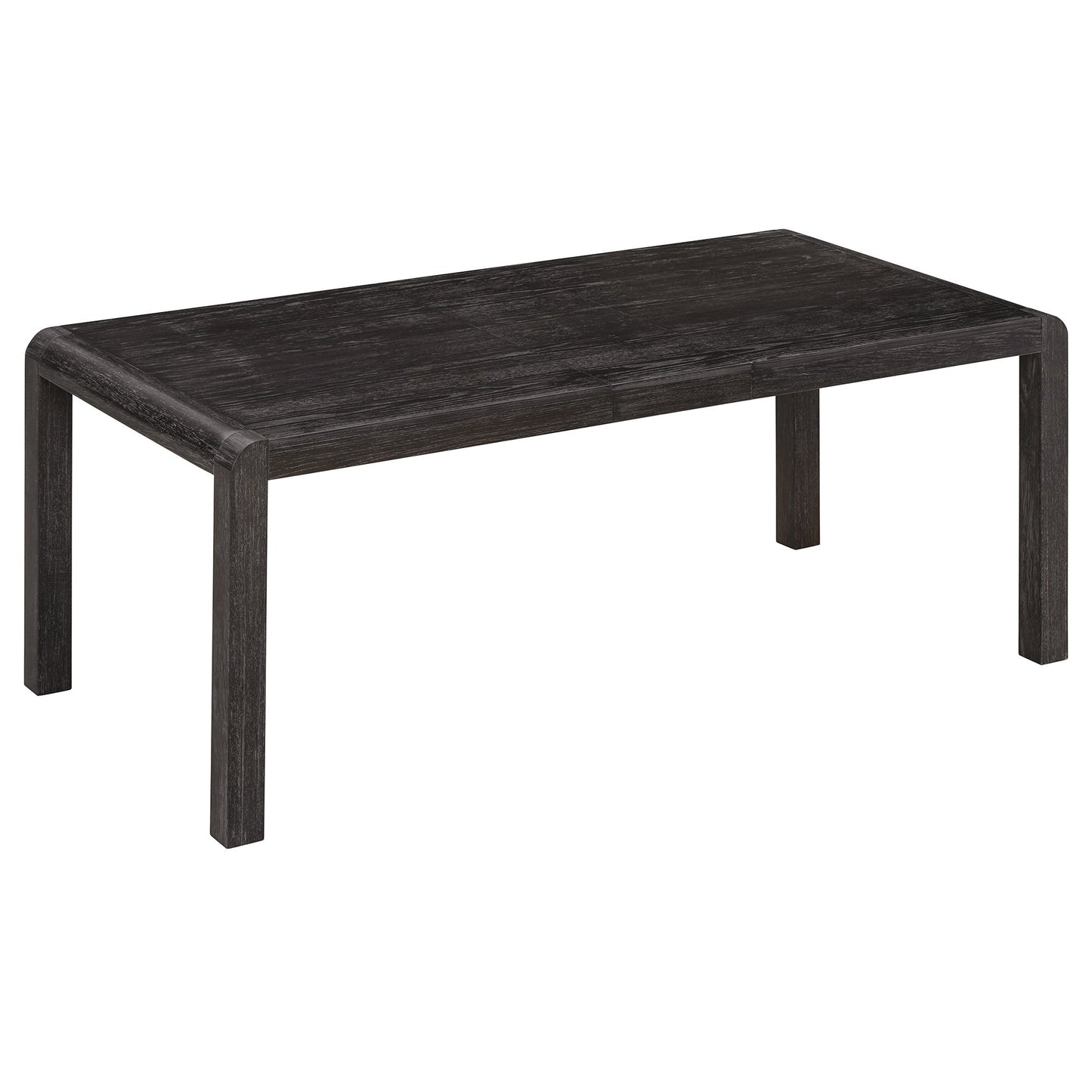 [Video Provided]TREXM Vintage Extendable Dining Table Set for 4 - 6 with 4 Upholstered Chairs and 1 Bench, Rustic Wire Brushed Kitchen Table Set with Curved Design for Dining Room and Kitchen (Espresso) - 1st Choice Furniture Direct