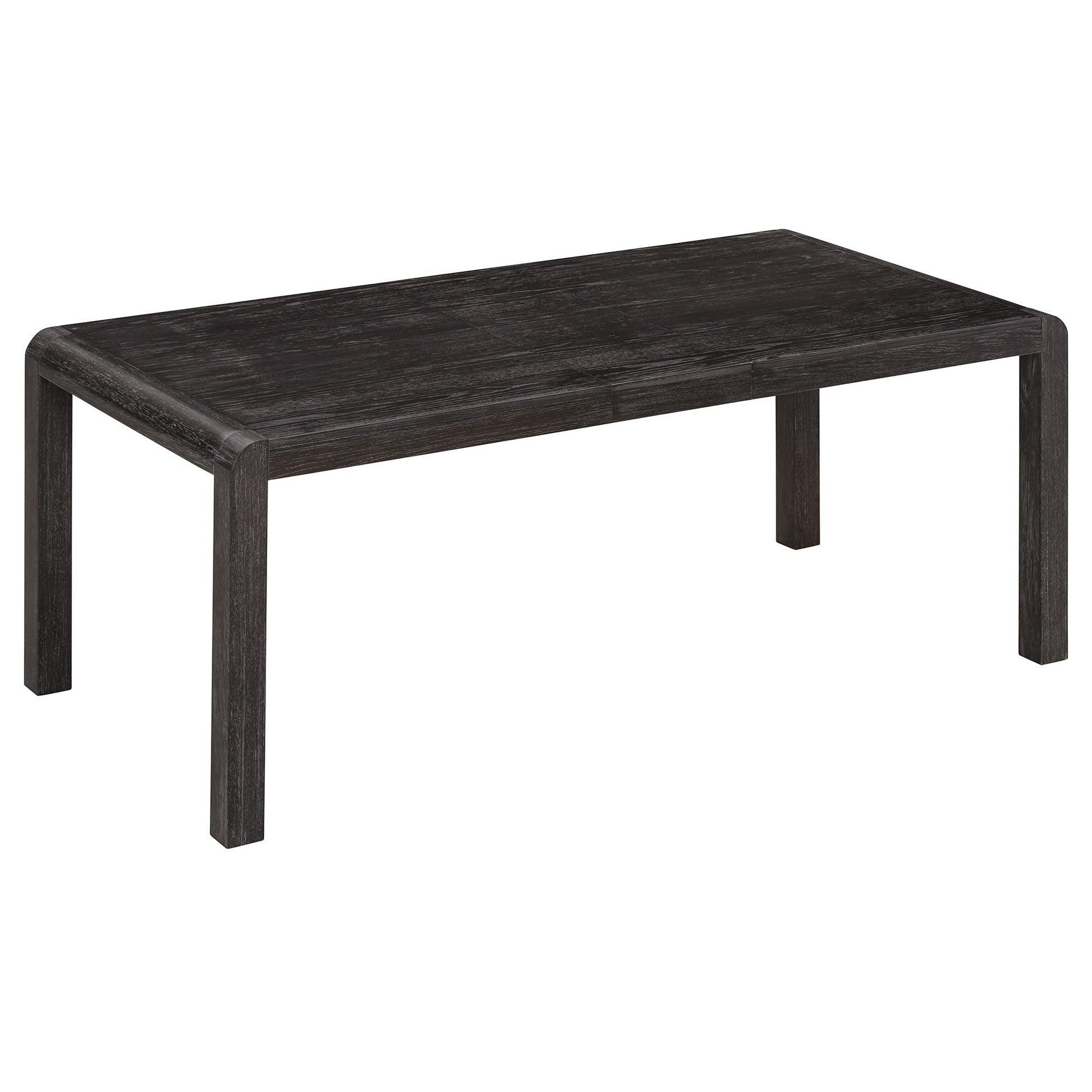 [Video Provided]TREXM Vintage Extendable Dining Table Set for 4 - 6 with 4 Upholstered Chairs and 1 Bench, Rustic Wire Brushed Kitchen Table Set with Curved Design for Dining Room and Kitchen (Espresso) - 1st Choice Furniture Direct