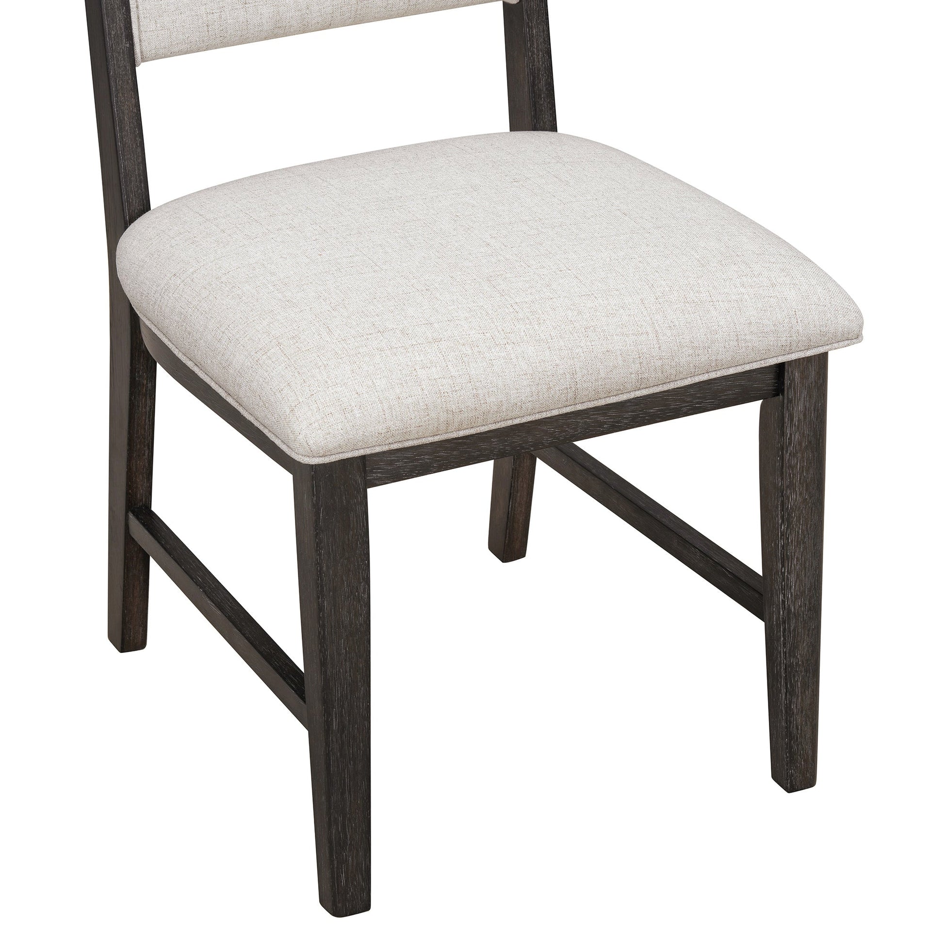 [Video Provided]TREXM Vintage Extendable Dining Table Set for 4 - 6 with 4 Upholstered Chairs and 1 Bench, Rustic Wire Brushed Kitchen Table Set with Curved Design for Dining Room and Kitchen (Espresso) - 1st Choice Furniture Direct