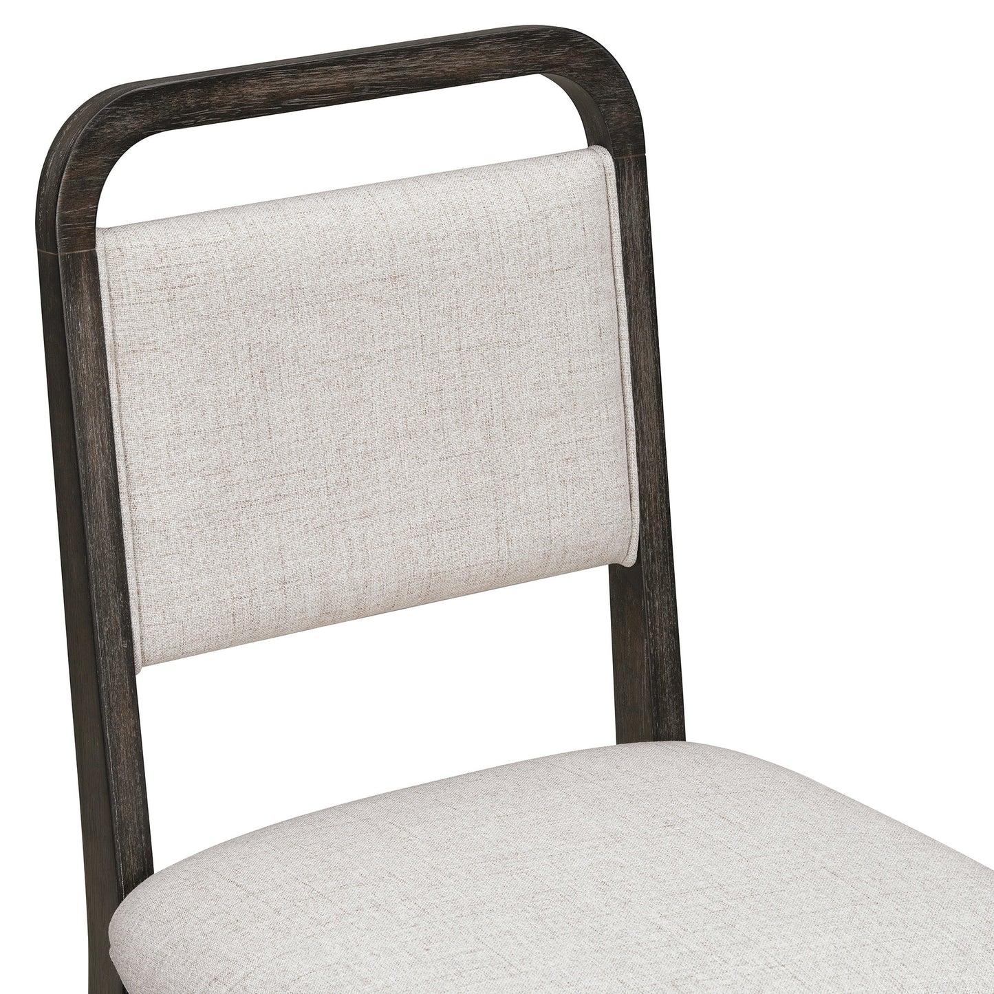 [Video Provided]TREXM Vintage Extendable Dining Table Set for 4 - 6 with 4 Upholstered Chairs and 1 Bench, Rustic Wire Brushed Kitchen Table Set with Curved Design for Dining Room and Kitchen (Espresso) - 1st Choice Furniture Direct