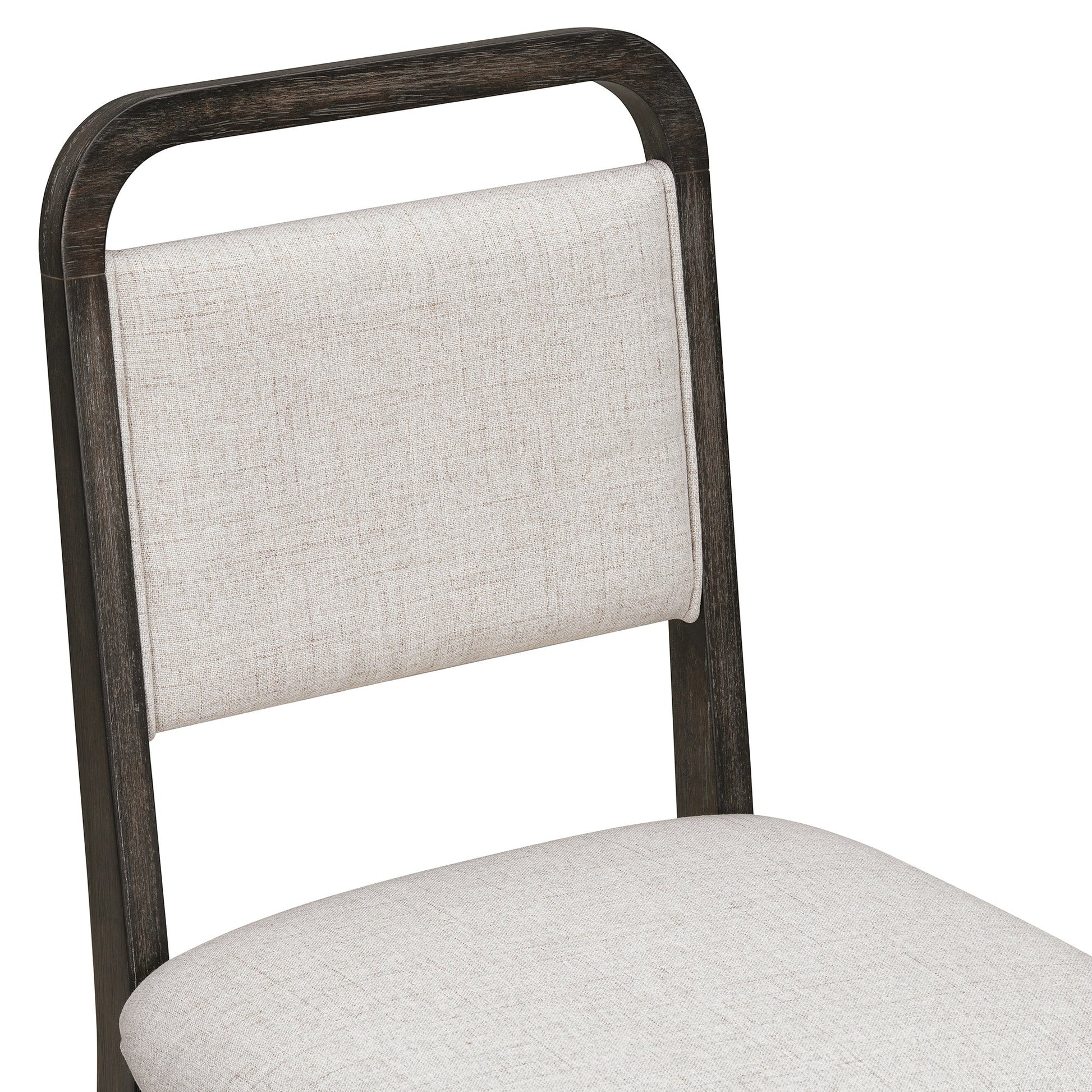 [Video Provided]TREXM Vintage Extendable Dining Table Set for 4 - 6 with 4 Upholstered Chairs and 1 Bench, Rustic Wire Brushed Kitchen Table Set with Curved Design for Dining Room and Kitchen (Espresso) - 1st Choice Furniture Direct