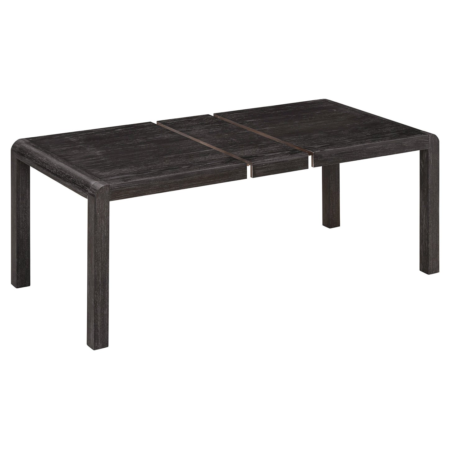 [Video Provided]TREXM Vintage Extendable Dining Table Set for 4 - 6 with 4 Upholstered Chairs and 1 Bench, Rustic Wire Brushed Kitchen Table Set with Curved Design for Dining Room and Kitchen (Espresso) - 1st Choice Furniture Direct