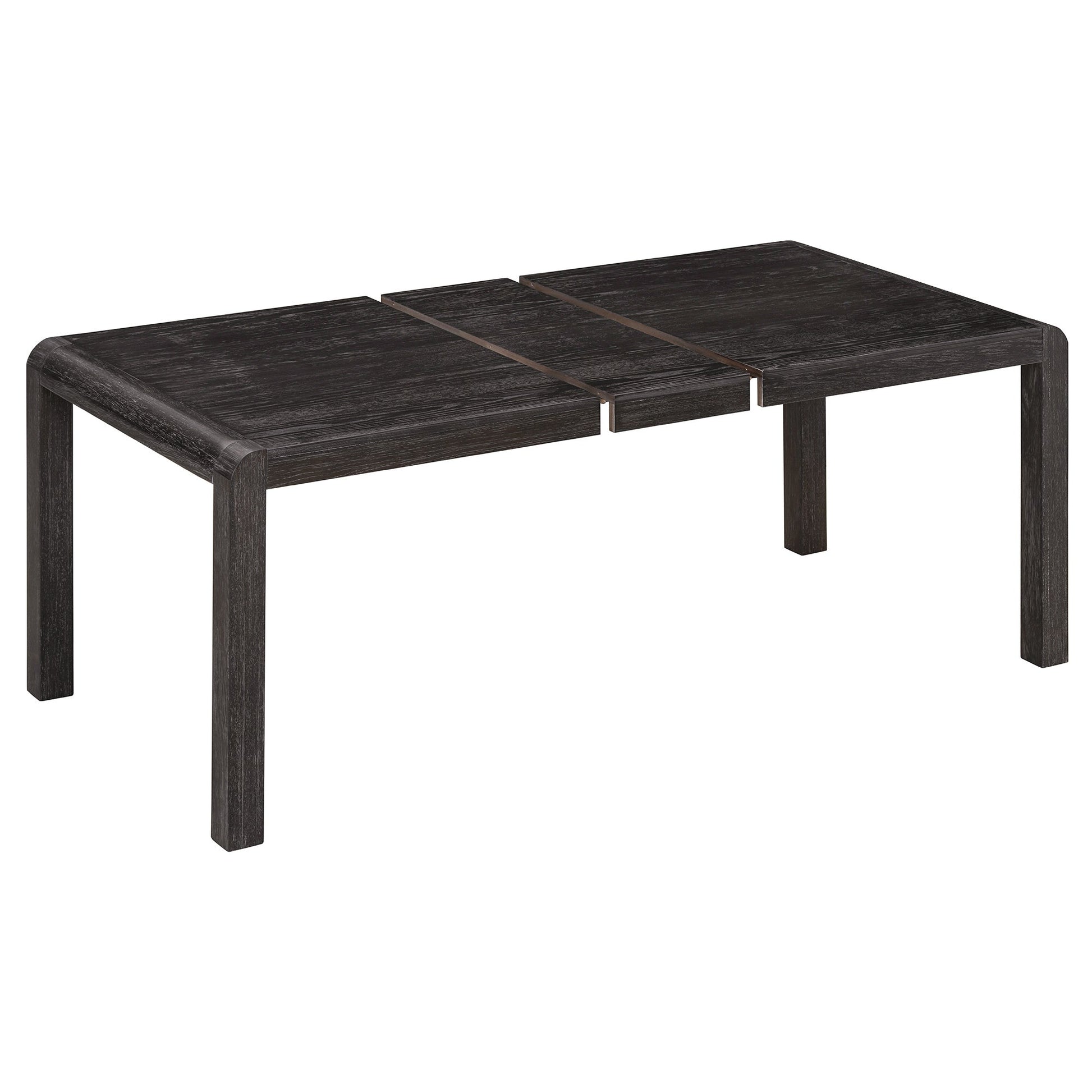 [Video Provided]TREXM Vintage Extendable Dining Table Set for 4 - 6 with 4 Upholstered Chairs and 1 Bench, Rustic Wire Brushed Kitchen Table Set with Curved Design for Dining Room and Kitchen (Espresso) - 1st Choice Furniture Direct
