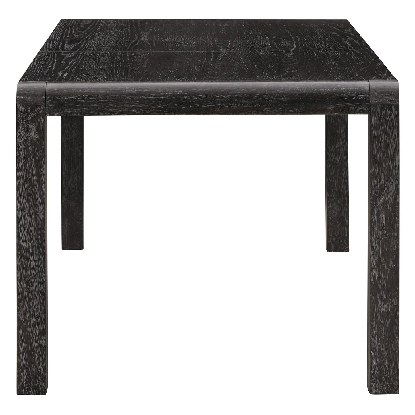 [Video Provided]TREXM Vintage Extendable Dining Table Set for 4 - 6 with 4 Upholstered Chairs and 1 Bench, Rustic Wire Brushed Kitchen Table Set with Curved Design for Dining Room and Kitchen (Espresso) - 1st Choice Furniture Direct