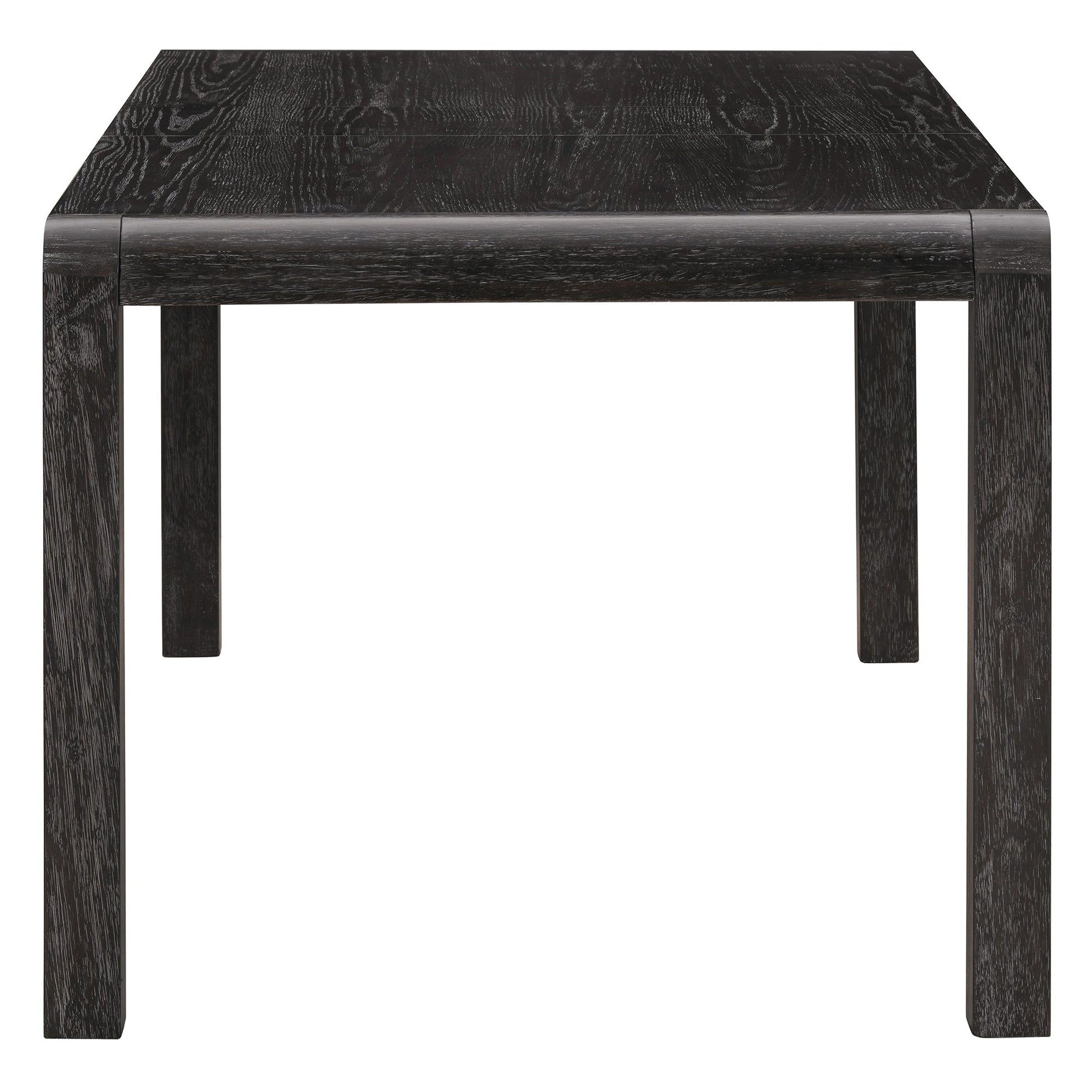 [Video Provided]TREXM Vintage Extendable Dining Table Set for 4 - 6 with 4 Upholstered Chairs and 1 Bench, Rustic Wire Brushed Kitchen Table Set with Curved Design for Dining Room and Kitchen (Espresso) - 1st Choice Furniture Direct