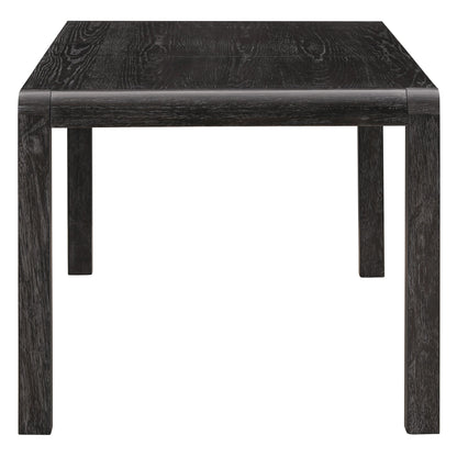 [Video Provided]TREXM Vintage Extendable Dining Table Set for 4 - 6 with 4 Upholstered Chairs and 1 Bench, Rustic Wire Brushed Kitchen Table Set with Curved Design for Dining Room and Kitchen (Espresso) - 1st Choice Furniture Direct