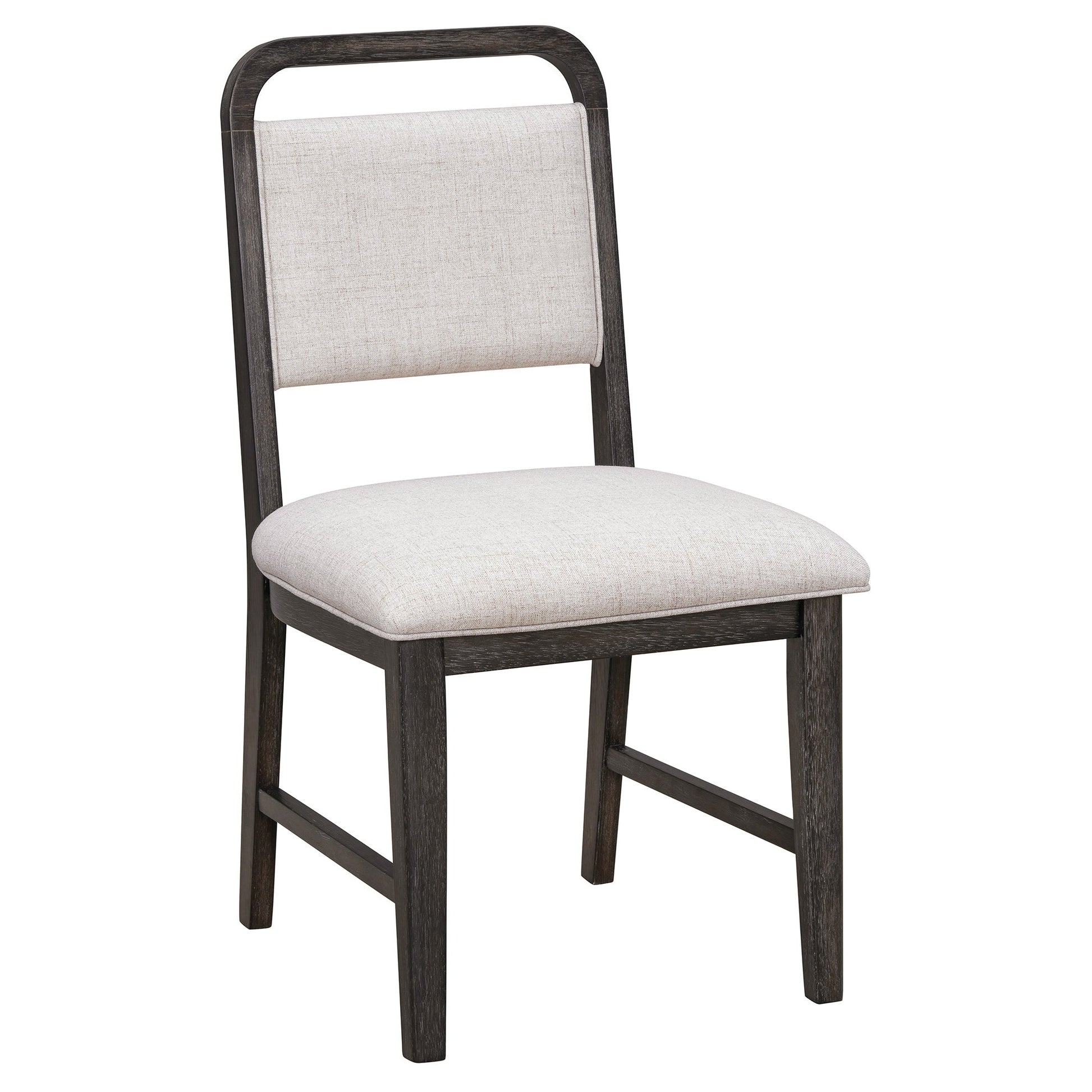 [Video Provided]TREXM Vintage Extendable Dining Table Set for 4 - 6 with 4 Upholstered Chairs and 1 Bench, Rustic Wire Brushed Kitchen Table Set with Curved Design for Dining Room and Kitchen (Espresso) - 1st Choice Furniture Direct