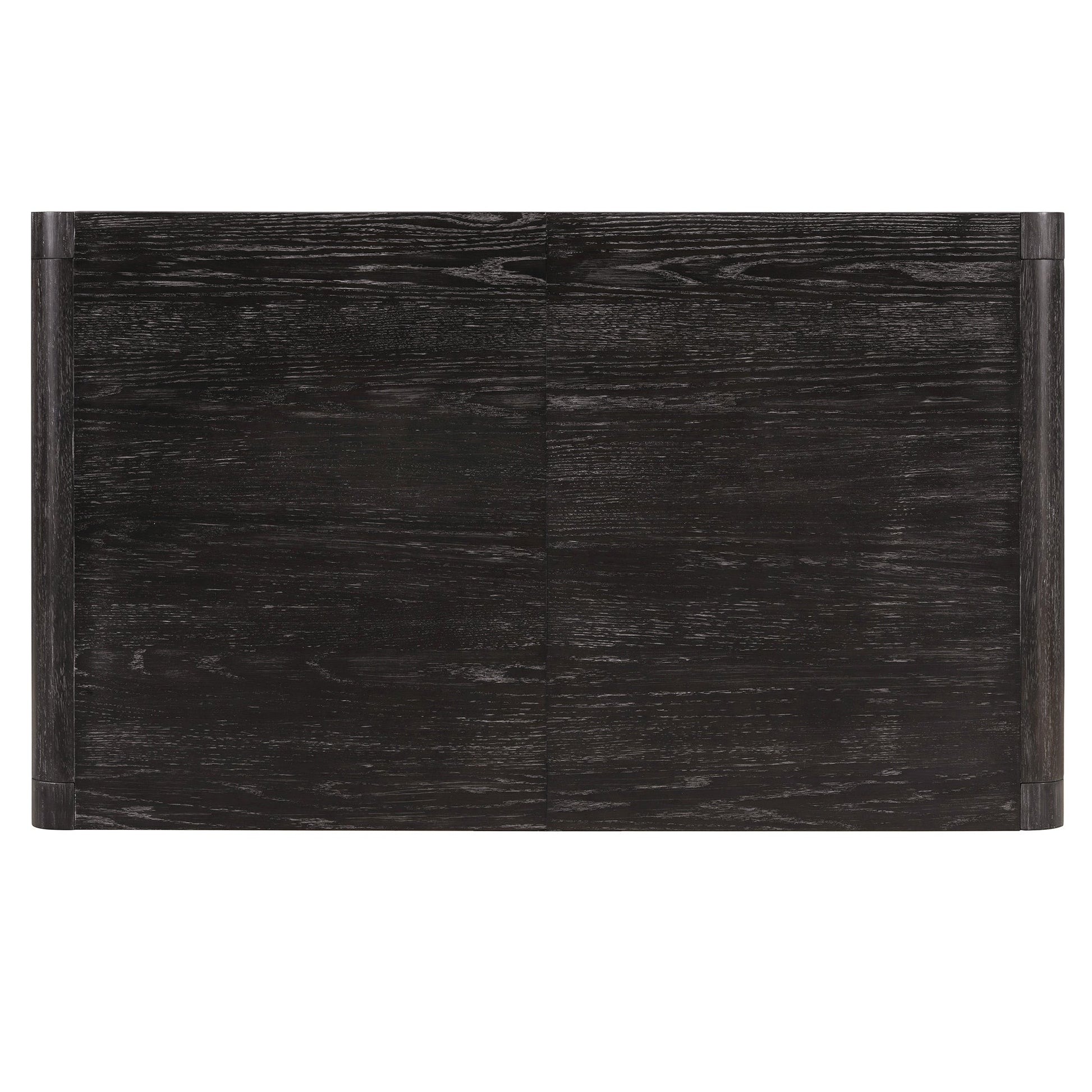 [Video Provided]TREXM Vintage Extendable Dining Table Set for 4 - 6 with 4 Upholstered Chairs and 1 Bench, Rustic Wire Brushed Kitchen Table Set with Curved Design for Dining Room and Kitchen (Espresso) - 1st Choice Furniture Direct