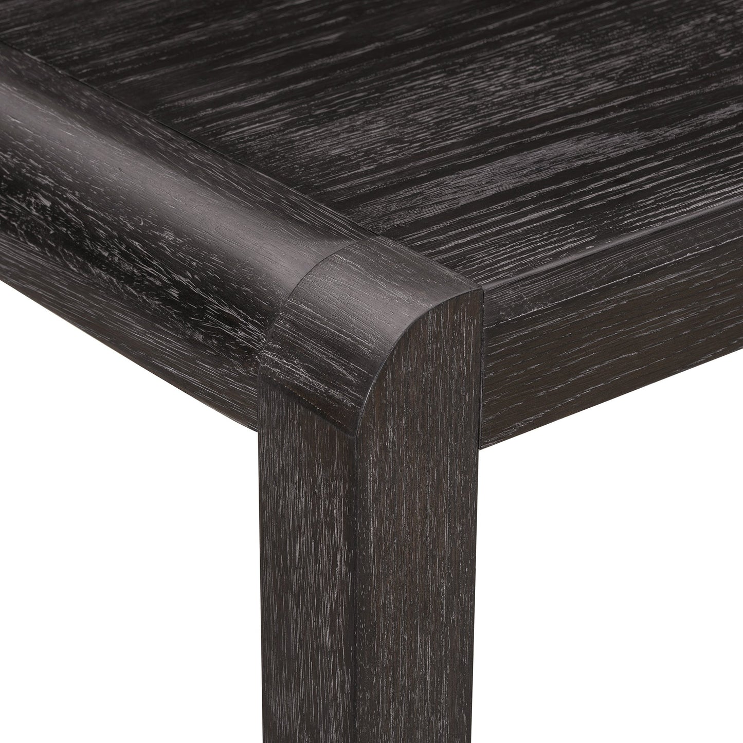 [Video Provided]TREXM Vintage Extendable Dining Table Set for 4 - 6 with 4 Upholstered Chairs and 1 Bench, Rustic Wire Brushed Kitchen Table Set with Curved Design for Dining Room and Kitchen (Espresso) - 1st Choice Furniture Direct