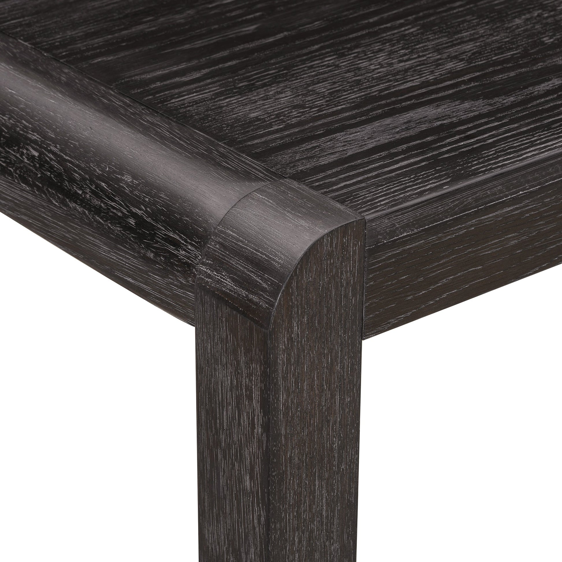 [Video Provided]TREXM Vintage Extendable Dining Table Set for 4 - 6 with 4 Upholstered Chairs and 1 Bench, Rustic Wire Brushed Kitchen Table Set with Curved Design for Dining Room and Kitchen (Espresso) - 1st Choice Furniture Direct