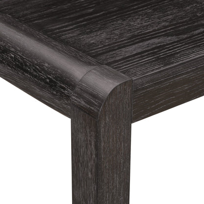 [Video Provided]TREXM Vintage Extendable Dining Table Set for 4 - 6 with 4 Upholstered Chairs and 1 Bench, Rustic Wire Brushed Kitchen Table Set with Curved Design for Dining Room and Kitchen (Espresso) - 1st Choice Furniture Direct