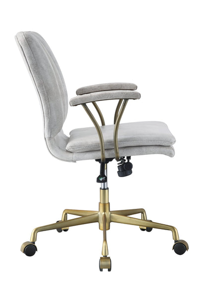 Vintage PU Leather Executive Office Chair with Walnut Frame - 1st Choice Furniture Direct