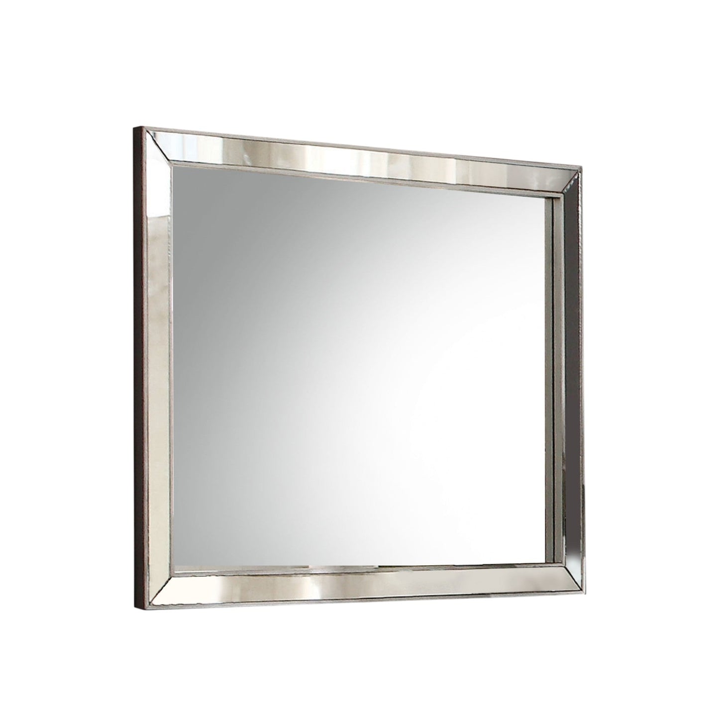 Voeville II Platinum Finish Mirror - 1st Choice Furniture Direct