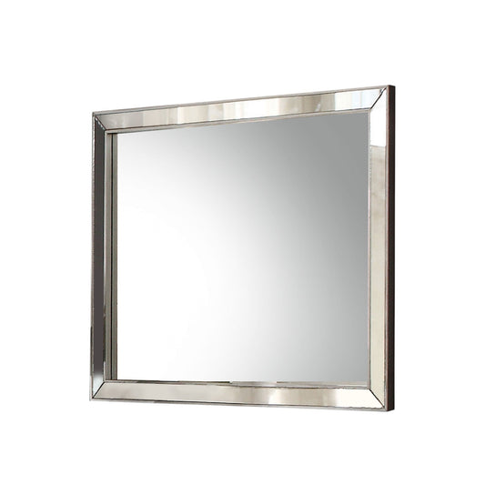 Voeville II Platinum Finish Mirror - 1st Choice Furniture Direct