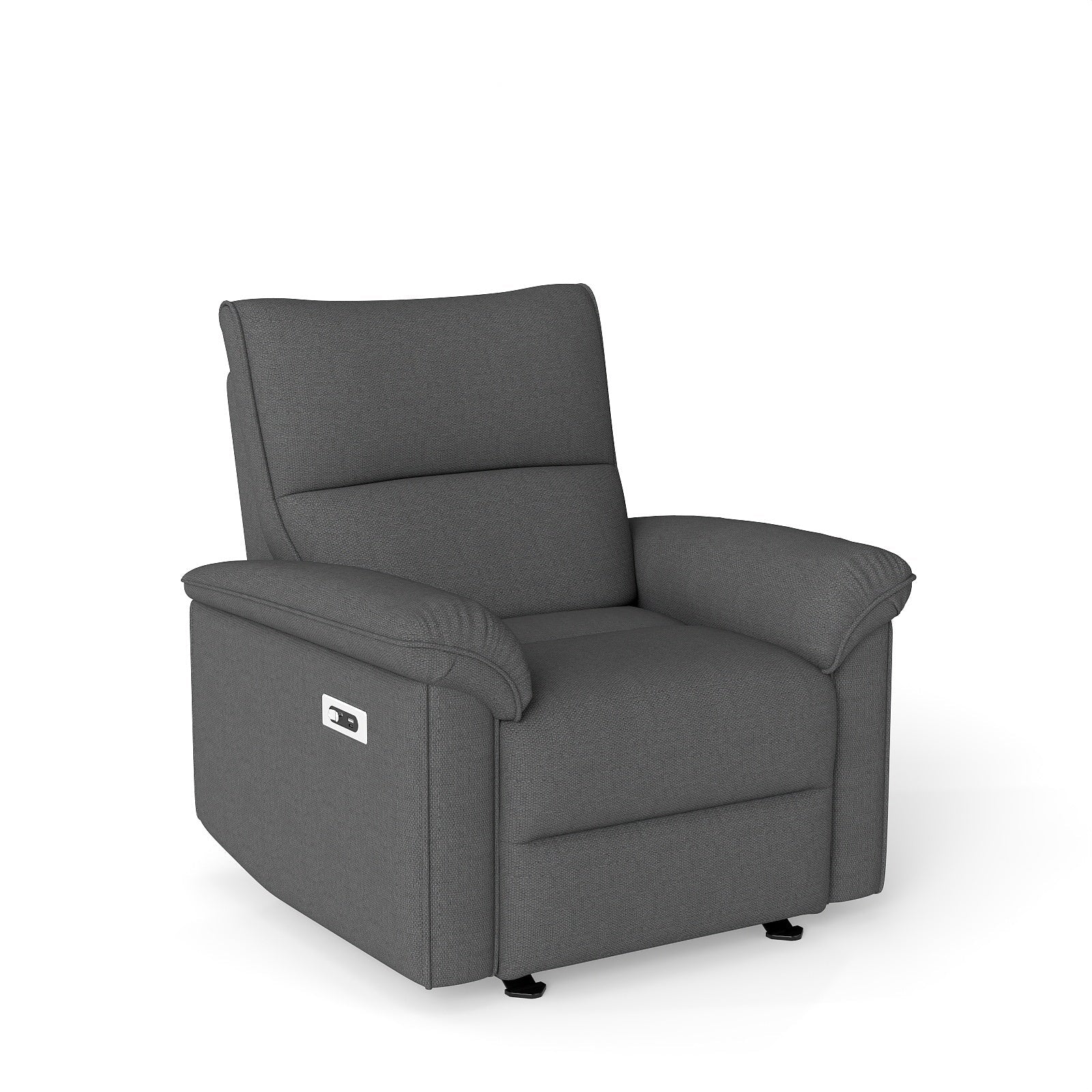 Wall Hugger Recliner,Zero Wall Power Recliner Chair,Electric Recliner for Living Room,Fabric Reclining Armchair for small space,Reclining Sofa for Bedroom/Apartment/RV,USB Port(Type - C) (Dark Gray) - 1st Choice Furniture Direct