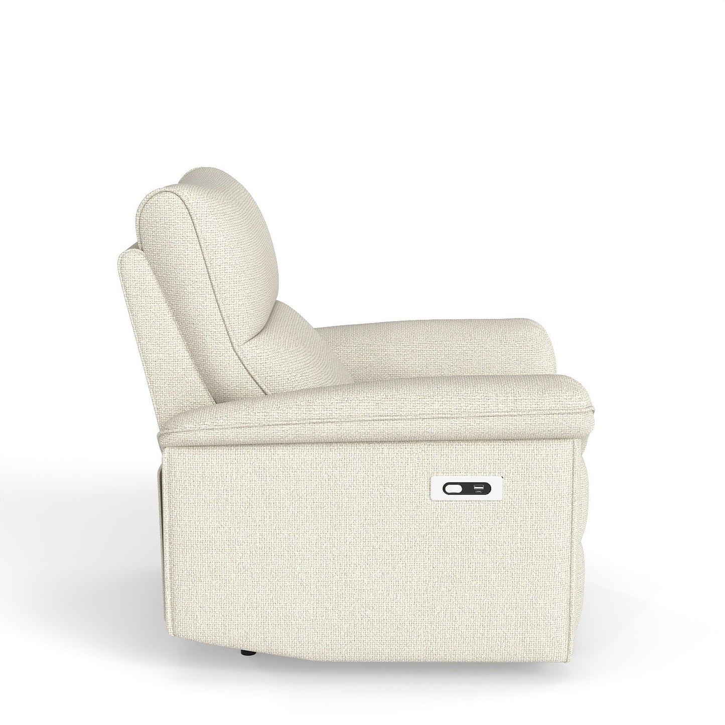 Wall Hugger Recliner,Zero Wall Power Recliner Chair,Electric Recliner for Living Room,Fabric Reclining Armchair for small space,Reclining Sofa for Bedroom/Apartment/RV,USB Port(Type - C) (Beige - gray) - 1st Choice Furniture Direct
