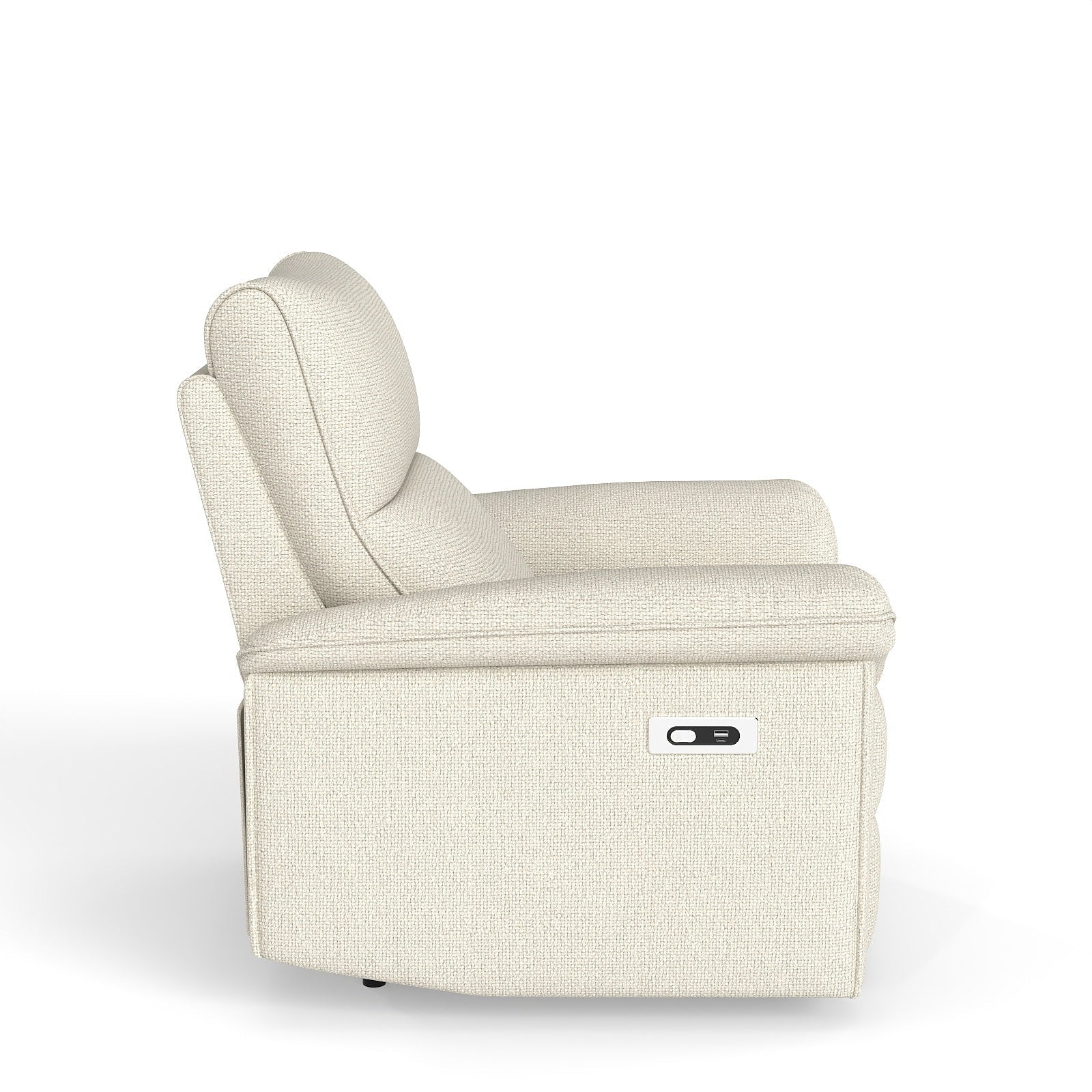 Wall Hugger Recliner,Zero Wall Power Recliner Chair,Electric Recliner for Living Room,Fabric Reclining Armchair for small space,Reclining Sofa for Bedroom/Apartment/RV,USB Port(Type - C) (Beige - gray) - 1st Choice Furniture Direct