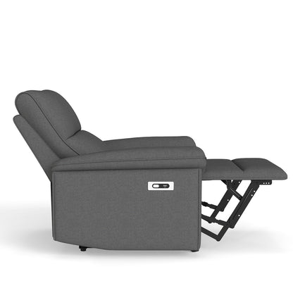 Wall Hugger Recliner,Zero Wall Power Recliner Chair,Electric Recliner for Living Room,Fabric Reclining Armchair for small space,Reclining Sofa for Bedroom/Apartment/RV,USB Port(Type - C) (Dark Gray) - 1st Choice Furniture Direct